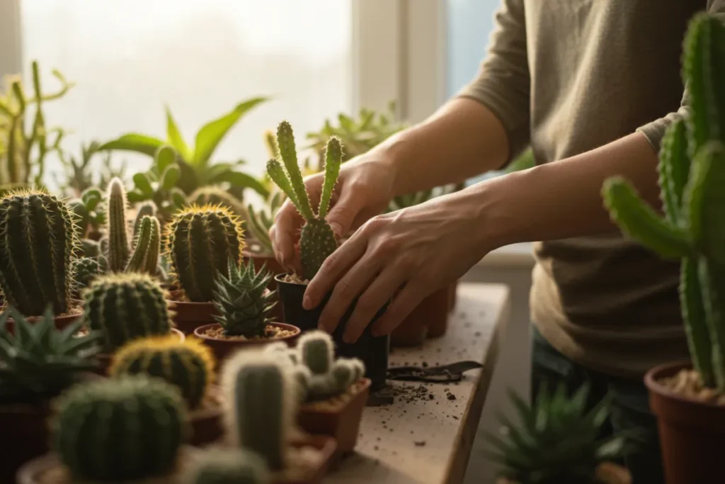 como cuidar de cactos e suculentas