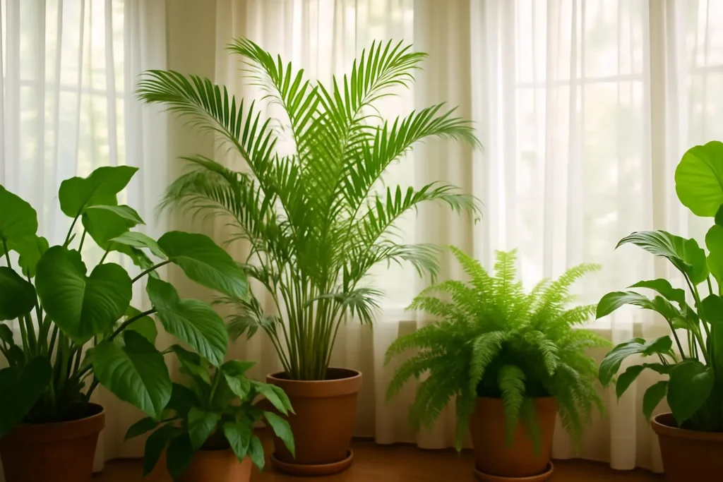 iluminação ideal para plantas