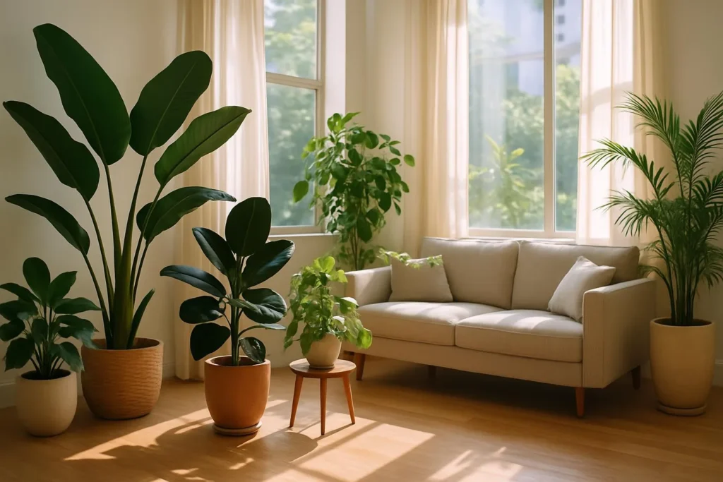 iluminação ideal para plantas