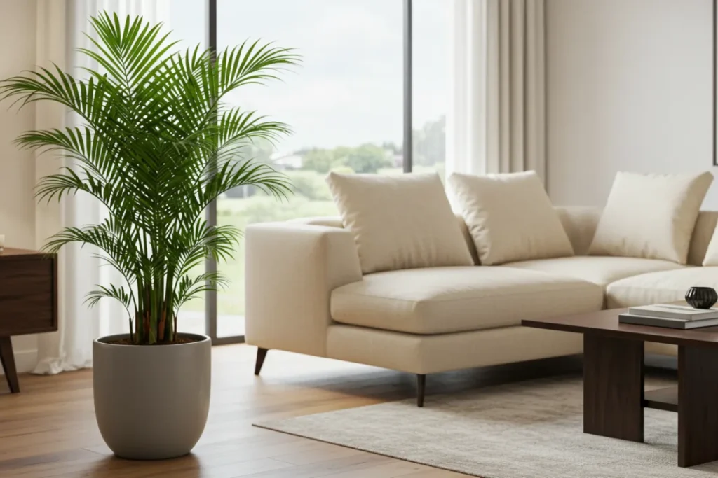 Palmeira areca bambu