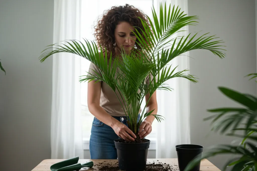 Palmeira areca bambu