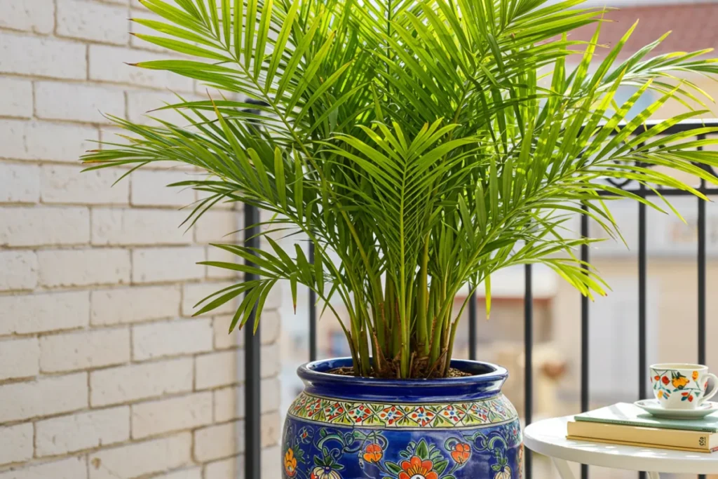 Palmeira areca bambu