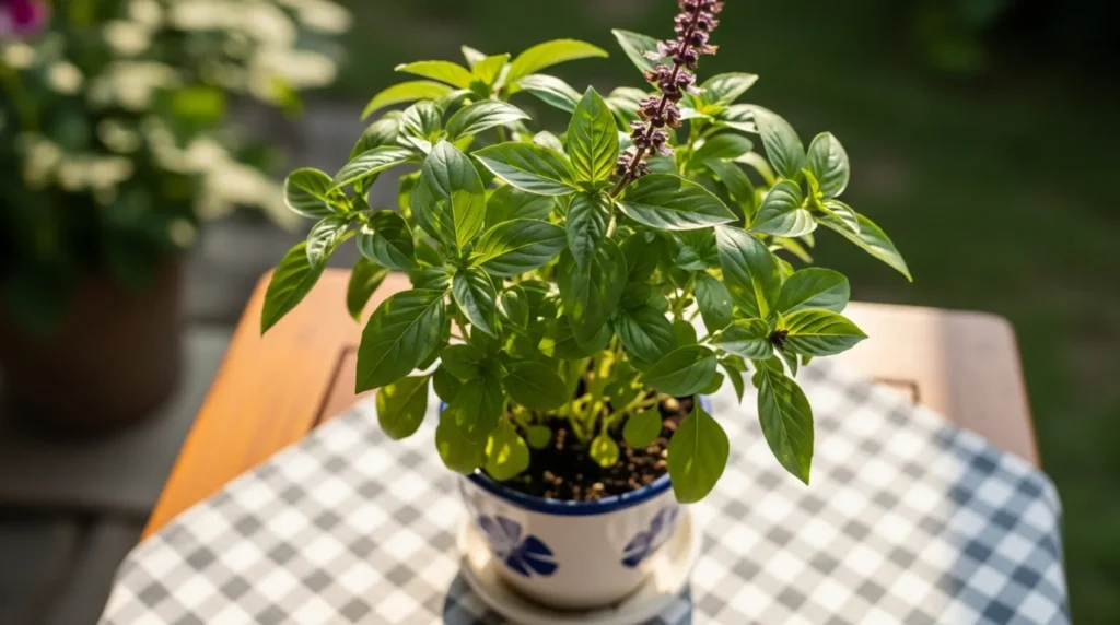 como cultivar o manjericão