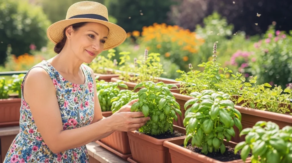 como cultivar o manjericão
