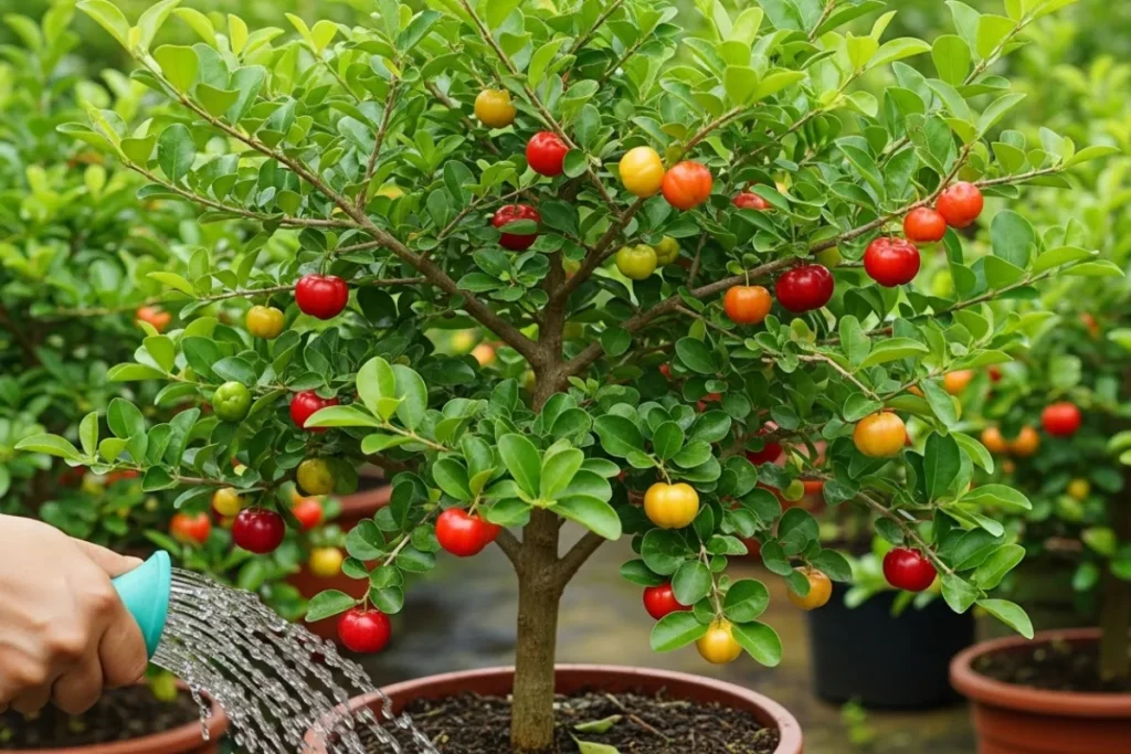 como plantar acerola em vaso