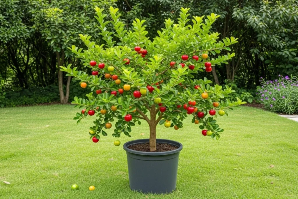 como plantar acerola em vaso