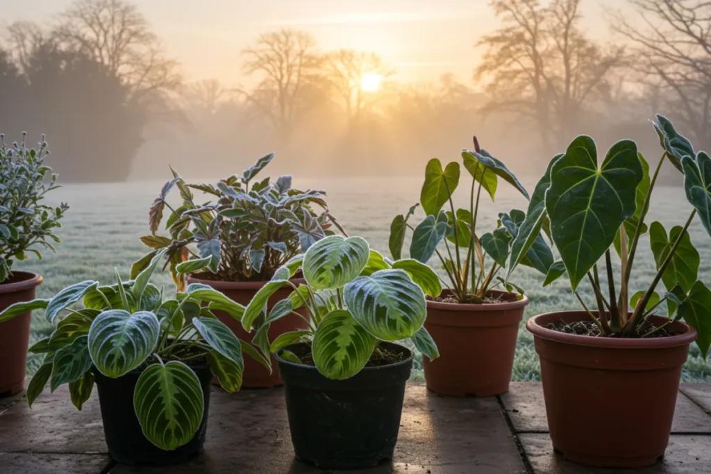 como proteger as plantas do frio